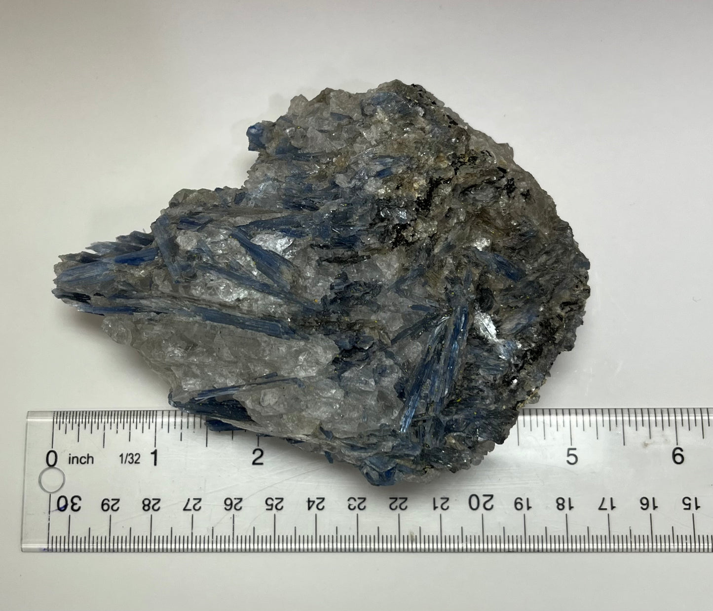 Blue Kyanite in Quartz Specimen (A)