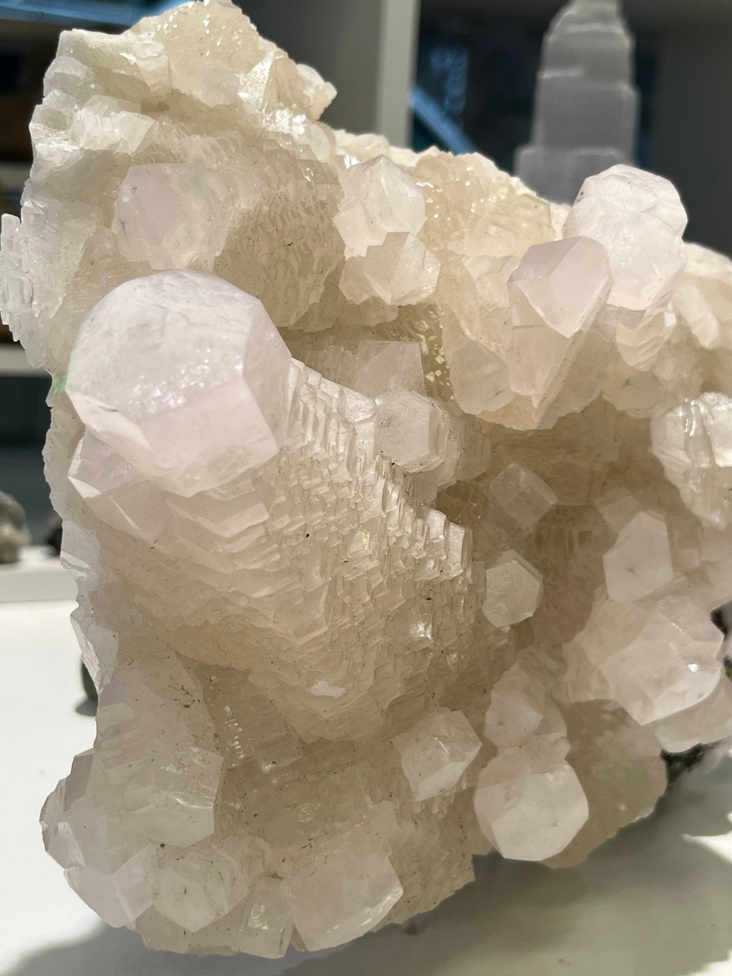 Mangano Calcite Crystal Specimen, Large