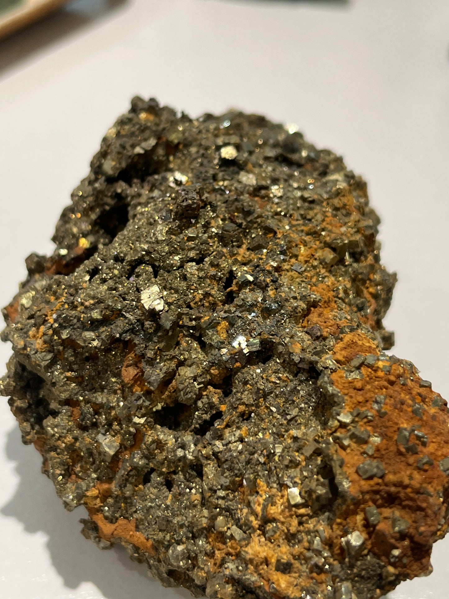 Pyrite crystal cluster