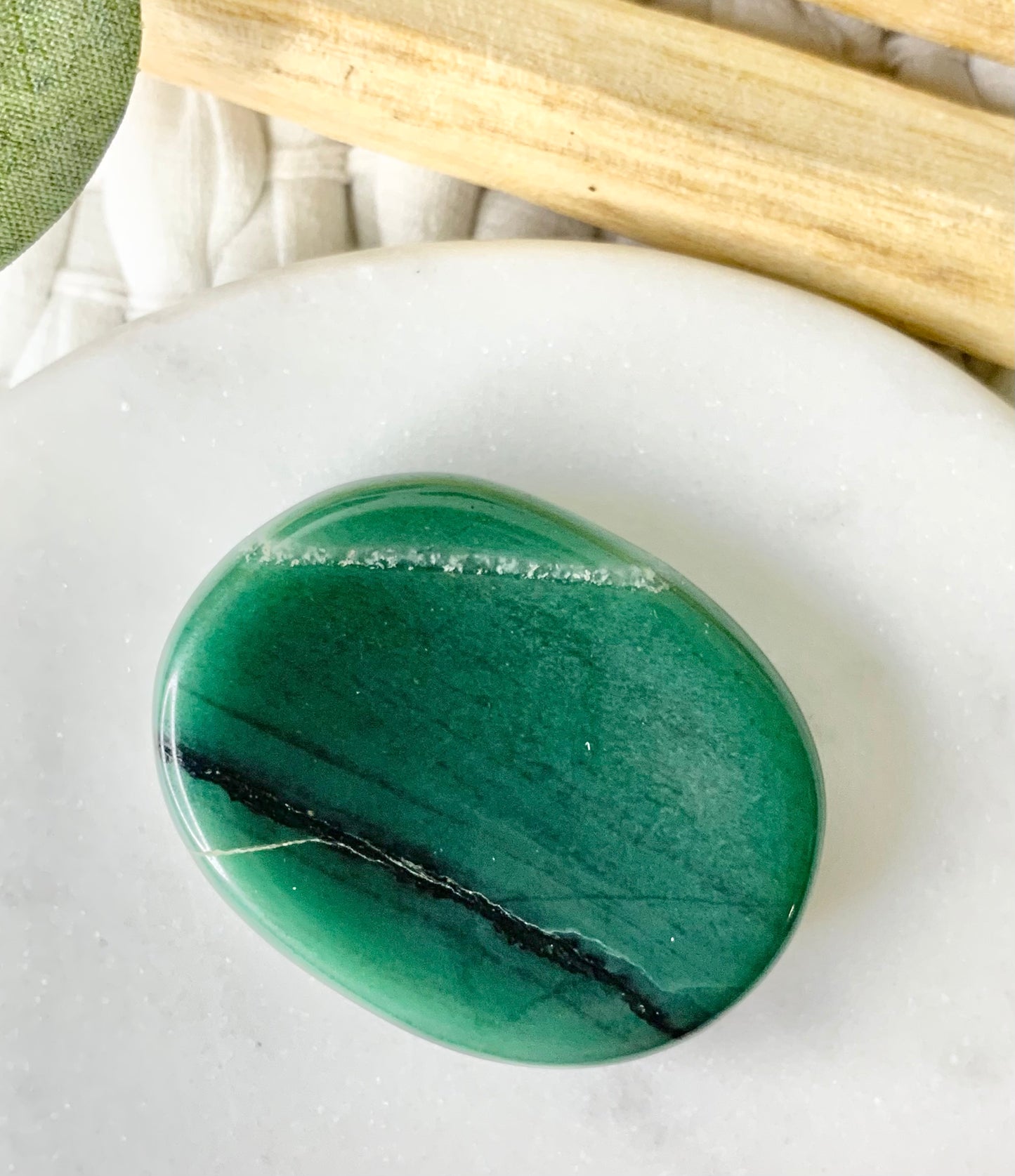 Oval Worry Stone with Indentation