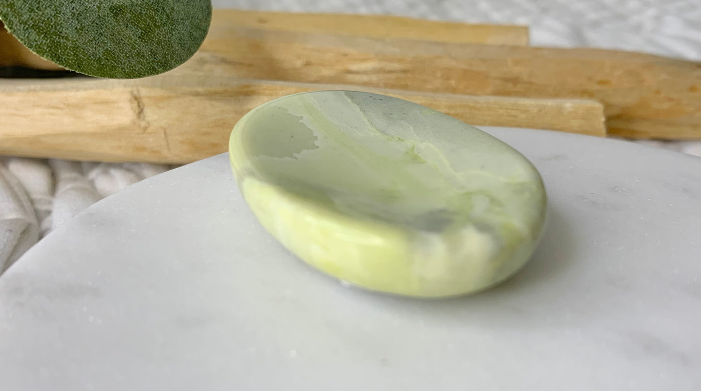 Oval Worry Stone with Indentation