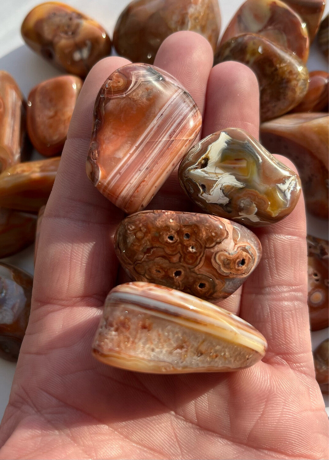 Brown agate clearance stone