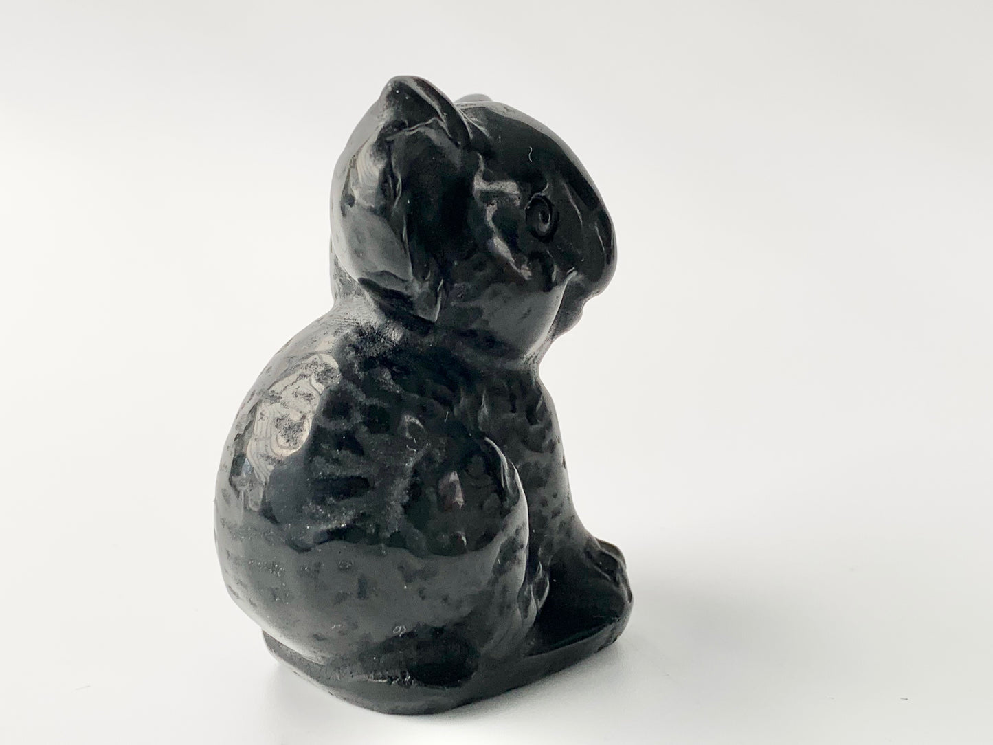 Koala Carving, Black Obsidian