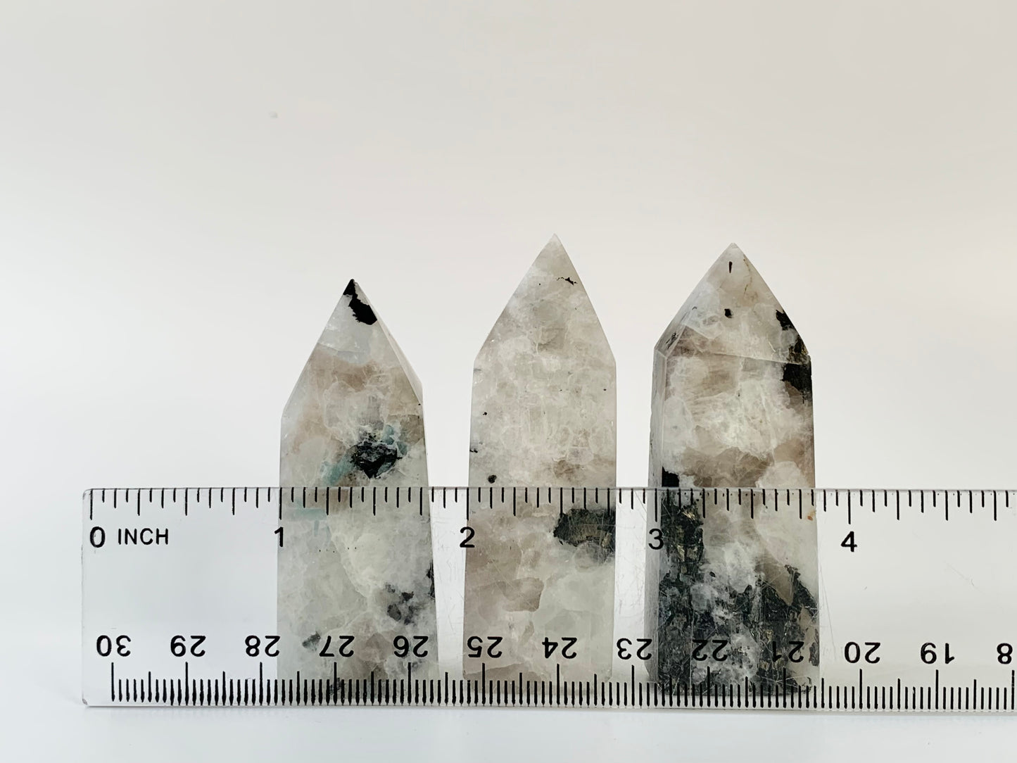 Rainbow Moonstone Tower, ~1-1.9 oz obelisk