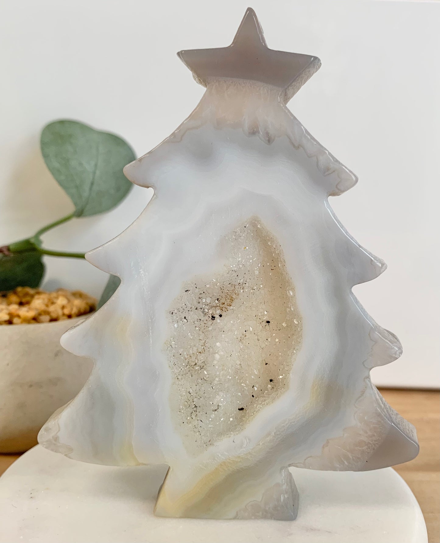 Geode Agate Christmas Tree, Flat