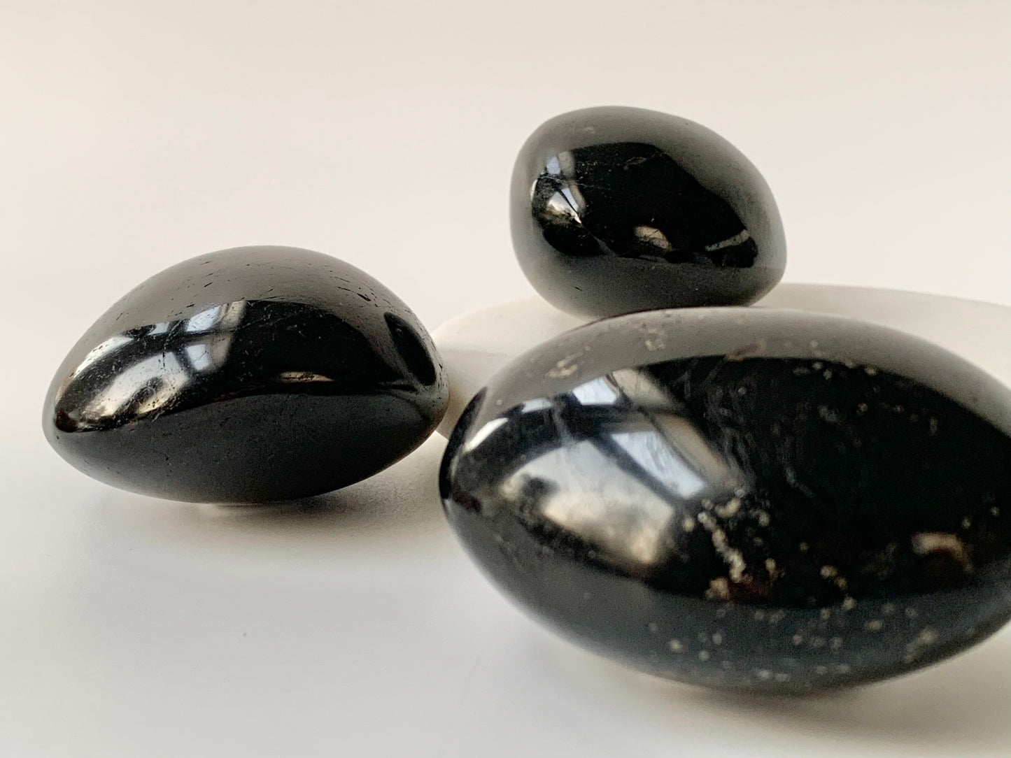 Black Tourmaline Palm stone, medium